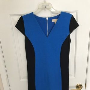 Michael Kors CAP SLEEVE BLUE/BLACK DRESS SIZE 2